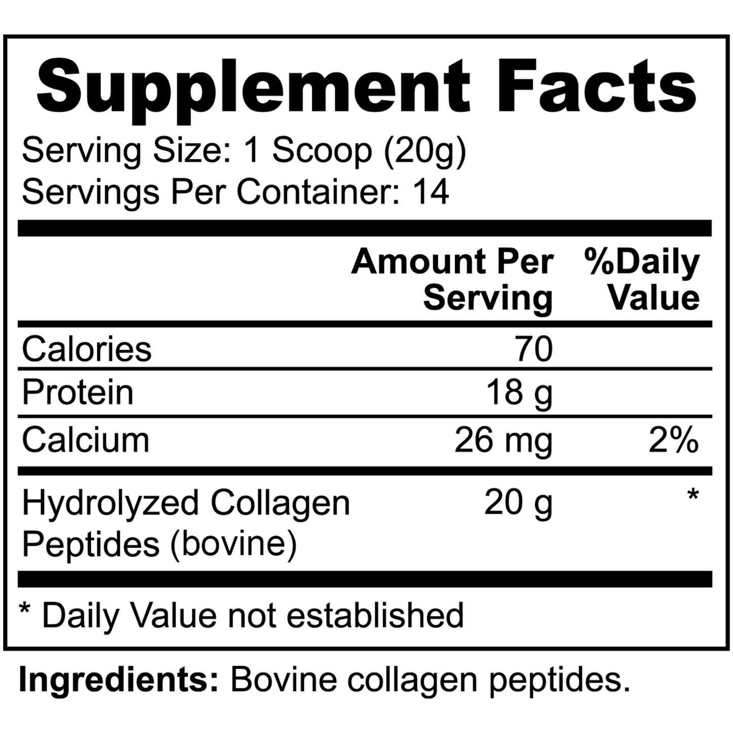 Grass-Fed Hydrolyzed Collagen Peptides