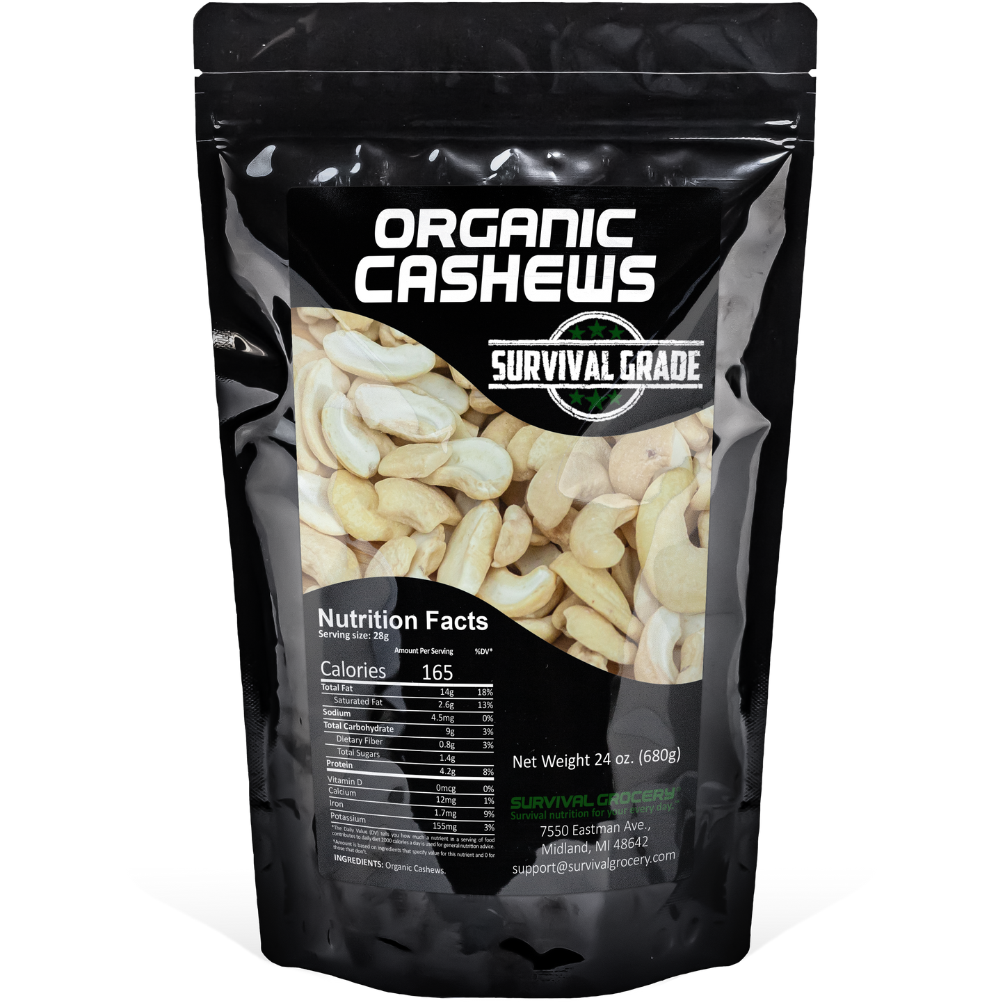 Organic Cashews (24 oz.)