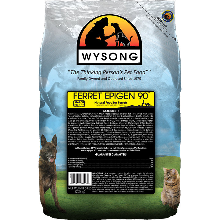 Ferret Epigen 90™ Starch Free™ & High Protein Ferret Food | Wysong Ferret Epigen 90™ Starch Free™ & High Protein Ferret Food | Wysong