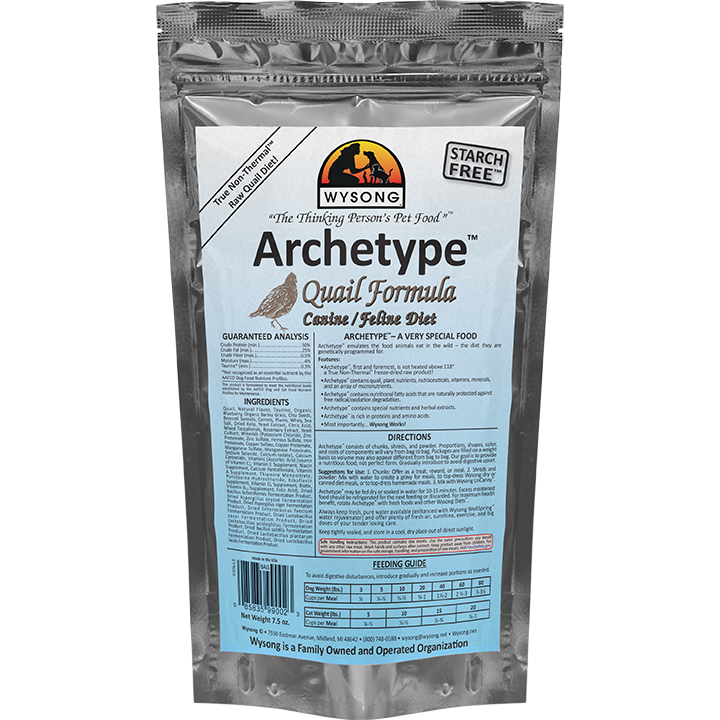Starch free best sale dog food