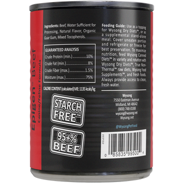 Epigen™ Beef Starch Free™ Canned Dog & Cat Food | Wysong