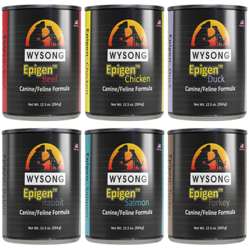 Epigen™ Variety Pack Starch Free™ Canned Dog & Cat Foods | Wysong Epigen™ Variety Pack Starch Free™ Canned Dog & Cat Foods | Wysong
