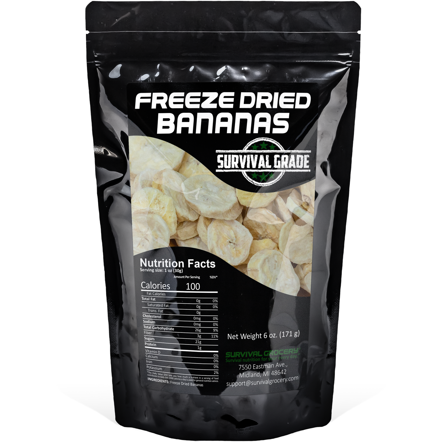 Freeze Dried Bananas