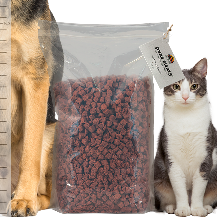 Wysong Pure Meats™ Beef Heart & Liver with ecofriendly packaging Wysong