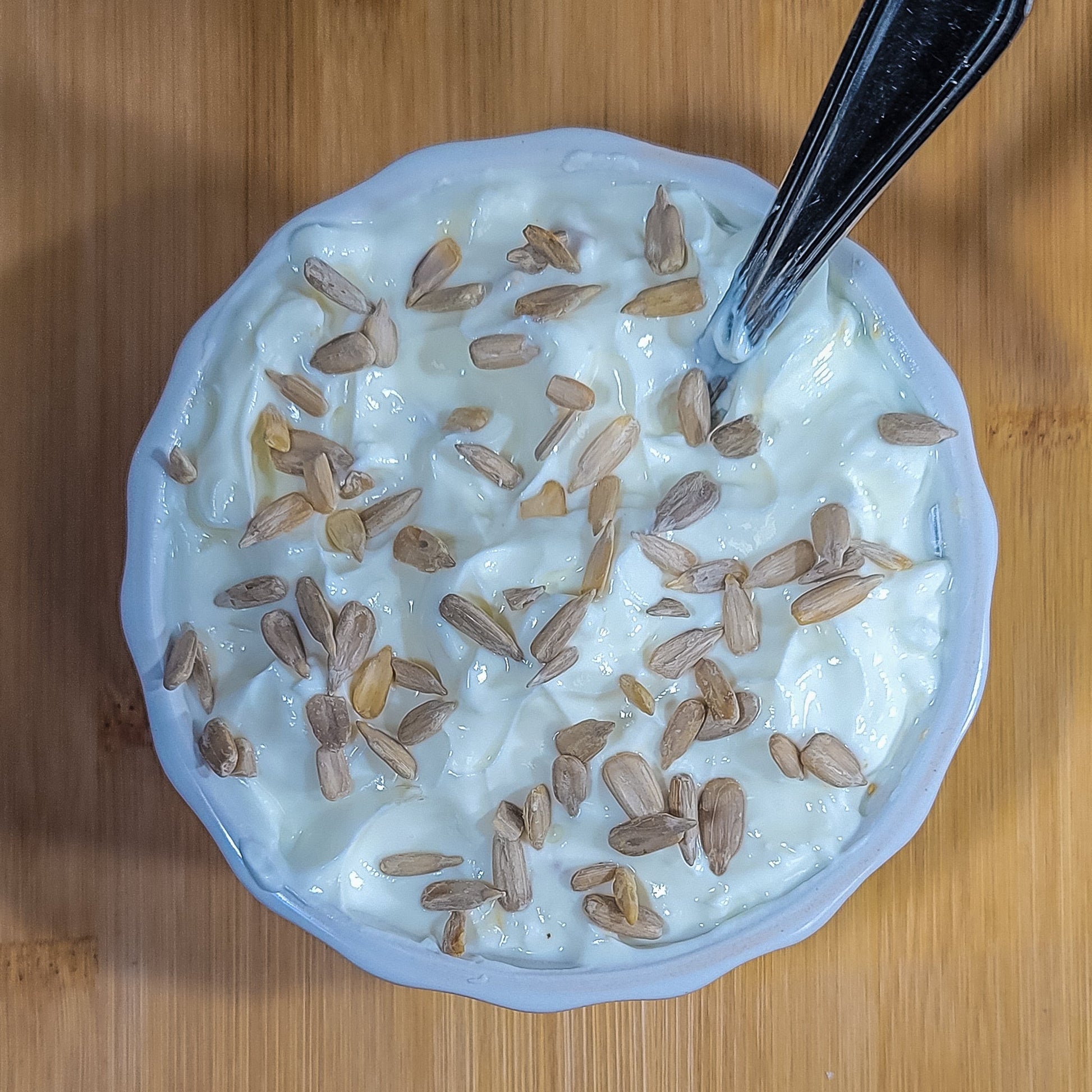 Organic Sunflower Seeds and yogurt mix