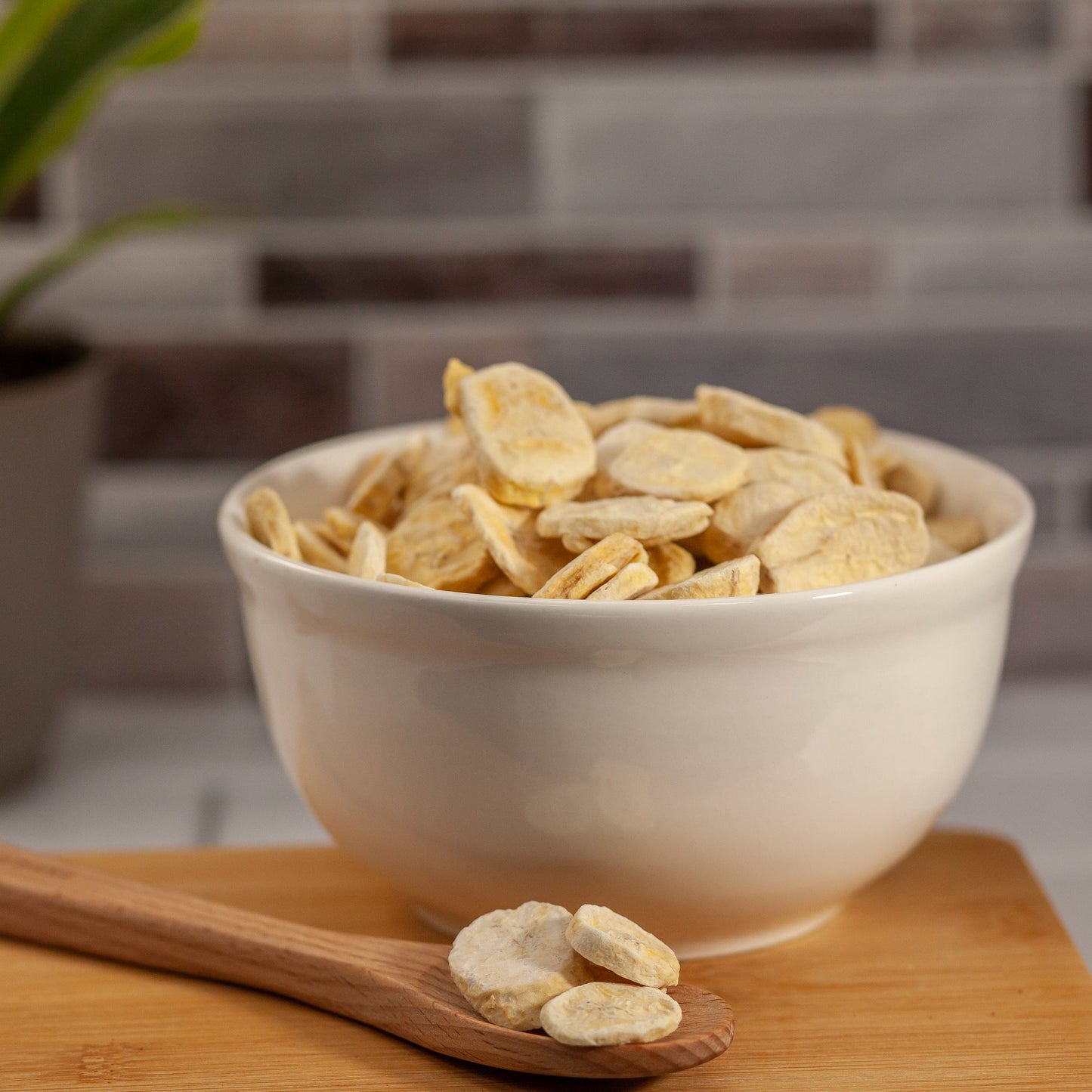 Freeze Dried Bananas in a bowl