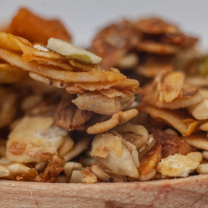 Gluten Free, Organic Granola close up