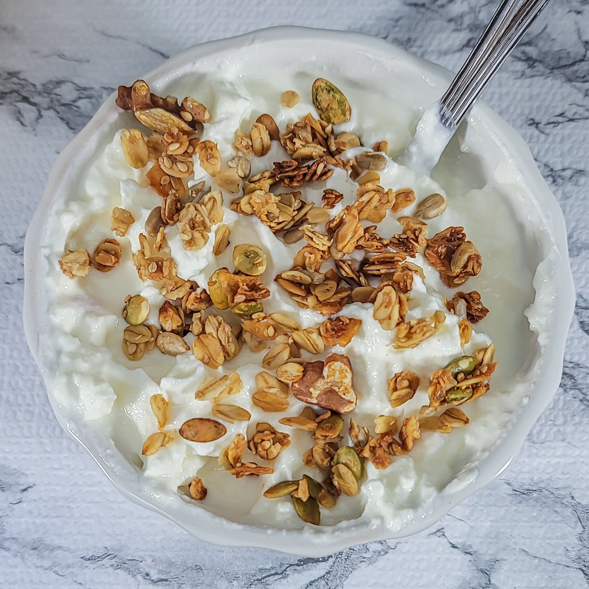Gluten Free, Organic Granola and yogurt mix