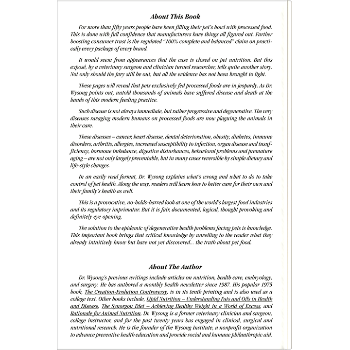 The Truth About Pet Foods